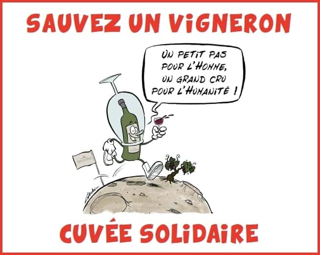Cuvée solidaire sauvez un vigneron par Terra Hominis
