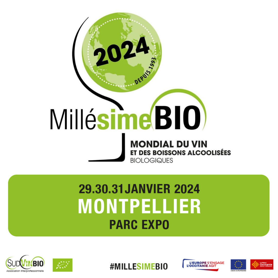 affiche salon des vins Millésime bio 2024