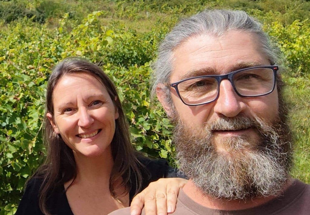 Cédric Aubert et Véronique Gourdon du Domaine des Quarres
