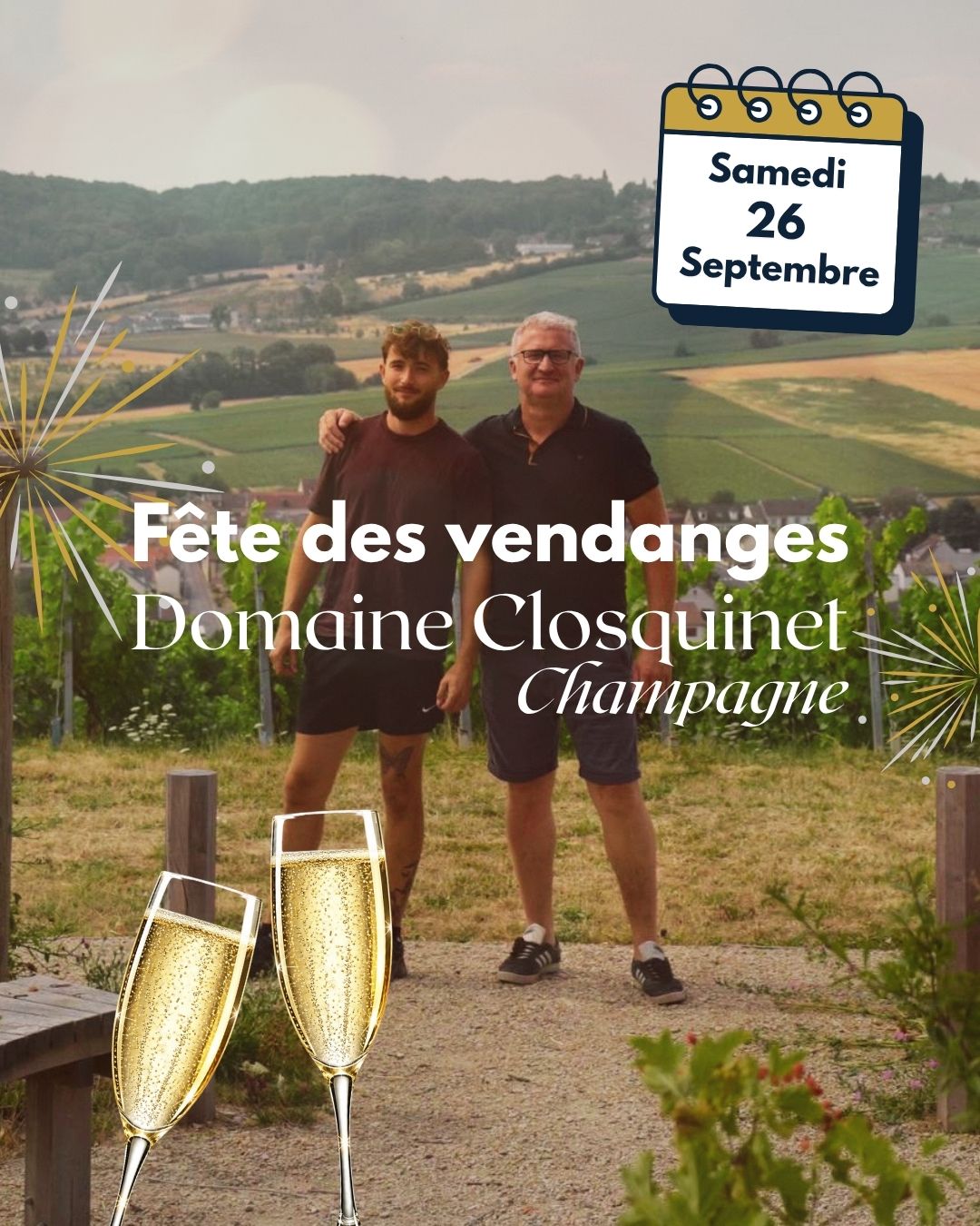 Fête des vendanges en Champagne : rendez-vous au Domaine Closquinet